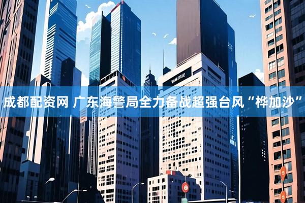 成都配资网 广东海警局全力备战超强台风“桦加沙”